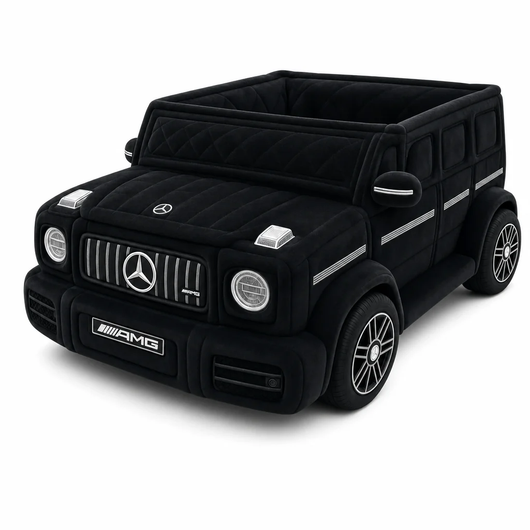Black Box car-shaped dog bed