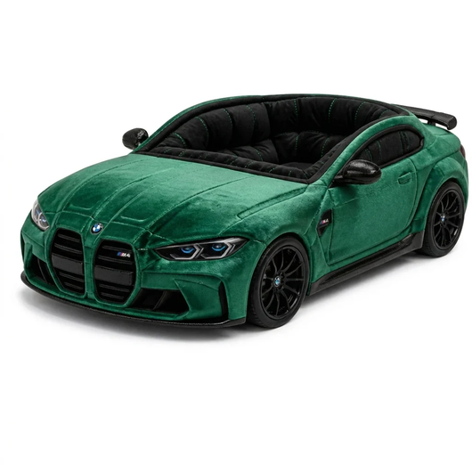 Green Coupe car-shaped dog bed